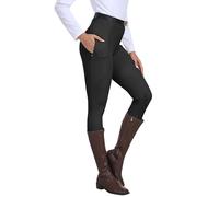 MoFiz Pantalon Montar Caballo Mujer Ropa Hipica Pantalones Ecuestres Silicon Full Seat Mallas Equitacion Pantalones Gris S