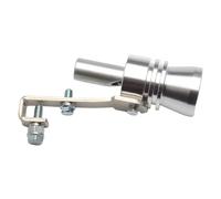 Mofle trasero Silbato de garganta Universal para coche, tubo escape Turbo, turbina, simulador sonido motocicleta, válvula descarga, accesorios para automóvil(Silver L)