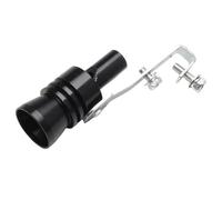 Mofle trasero Silbato de garganta Universal para coche, tubo escape Turbo, turbina, simulador sonido motocicleta, válvula descarga, accesorios para automóvil(Black XL)