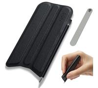 MOFT Bolígrafo invisible, delgado y ligero, diseño magnético, bolígrafo de tres pliegues que se pliega en forma para una captura rápida, color negro azabache