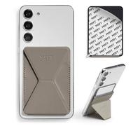 MOFT Carteras y Tarjeteros para Móvil, Tarjeteros Adhesivos Soporte para Teléfono, Cartera Tarjetero Invisible Adhesivos de MOVAS Piel Vegana para iPhone Android Smartphones (Taupe)