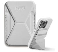 MOFT MagSafe Cartera Soporte para iPhone 17/16/15/14/13 Series Compatible con MagSafe, Soporte Magnético de MOVAS Cuero Vegano para Teléfono con 3 Ángulos de Visión, 2 Soportes Tarjetas (Gris Niebla)