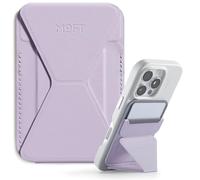 MOFT MagSafe Cartera Soporte para iPhone 17/16/15/14/13 Series Compatible con MagSafe, Soporte Magnético de MOVAS Cuero Vegano para Teléfono con 3 Ángulos de Visión, 2 Soportes Tarjetas (Peonía)