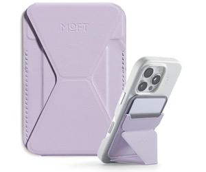 MOFT MagSafe Cartera Soporte para iPhone 17/16/15/14/13 Series Compatible con MagSafe, Soporte Magnético de MOVAS Cuero Vegano para Teléfono con 3 Ángulos de Visión, 2 Soportes Tarjetas (Peonía)