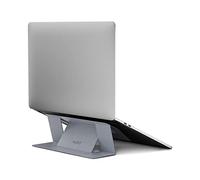 MOFT Soporte Adhesivo para computadora portátil, Plegable y Portátil con 2 Ángulos de Visión Ajustables para Oficina o Viajes, Compatible con Computadoras Portátiles de 11''-16'', Plateado