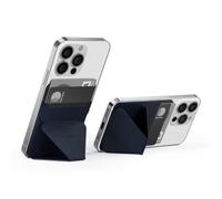 MOFT Soporte Adhesivo para teléfono, de Piel Vegana Soporte para Tarjetas de teléfono función Atril, diseño Delgado, Compatible con Todos los teléfonos Inteligentes iPhone Android (Azul Oscuro)