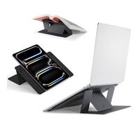 MOFT Soporte Invisible para Portátil de Escritorio, Soporte Sin Adhesivo para Tableta y Computadora con Doble Ángulo, Elevador Plegable y Portátil para Portátil, Compatible con Tabletas de 13"+ y