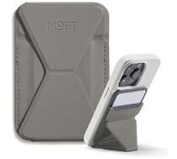 MOFT Soporte Magnético para Teléfono Snap Compatible con Magsafe Cartera para iPhone 17 16 15 14 13 12 Series, con 3 Ángulos de Visualización, Fuerza Magnética Mejorada, Portador de 2 Tarjetas, Taupe