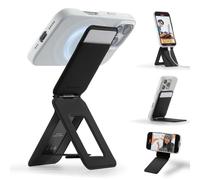 MOFT Tarjetero y Trípode Móvil, Trípode Smartphone Soporte Teléfono Compatible con Magsafe, MOVAS Tarjetero Plegable para Teléfono con Fuerte Magnetismo (Negro Azabache)