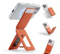 MOFT Trípode para Smartphone, Cartera 3 en 1 y Soporte Ajustable para Teléfono Móvil Soporte Magnético para Tarjetas Mini Trípode, Compatible con NFC, Piel Vegana MOVAS, Amanecer