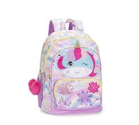 Mofu Mofu - Mochila escolar oficial Mofu Mofu, mochila para niña con 2 amplios espacios centrales, bolsillos frontales y laterales, correas ajustables y acolchadas, respaldo acolchado, 32 x 43 x 23