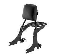 Mofun Respaldo para pasajeros Sissy bar y portaequipajes desmontable compatible con Harley Sportster XL 883 1200 2004-2021, negro
