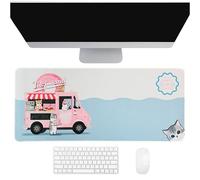 Mofusand - Alfombrilla de escritorio jumbo - Alfombrilla de mouse para juegos y oficina, base antideslizante, superficie lisa para computadora, laptop y teclado