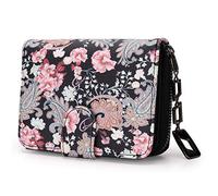 MoFut Monedero Tarjetero Mujer pequeño, Monedero para Mujer con Estampado de Flores y Flores en Estilo Mandala y étnico, con Cremallera y botón de presión y Muchos Compartimentos - Floral Dreams