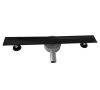 MOG Canaleta de ducha SLIM con sifón 360° de color negro con dispositivo desodorante. Canal de drenaje de 100 cm para cuarto de baño con filtro de pelo - Modelo B12