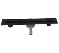 MOG Canaleta de ducha SLIM con sifón 360° de color negro con dispositivo desodorante. Canal de drenaje de 60 cm para cuarto de baño con filtro de pelo - Modelo B13