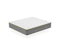 MOG CASA - Colchón híbrido 135 x 190 cm Luster, viscoelástico y muelles ensacados con Marco de Espuma, 34 cm Altura, firmeza Alta, 7 Zonas ergonómicas, Confort hotelero, Ideal para Cama de Matrimonio