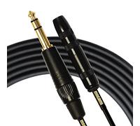 Mogami oro Ext equilibrada línea/auriculares cable de extensión, 1/4 "TRS Inline Conector Hembra a 1/4 TRS macho, contactos de oro, conectores rectos