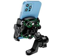 MOGGAM Soporte Movil Moto【Doble Antivibración】con Cuerpo y Anilla de Aluminio Soporte Movil Bicicleta 5,4 a 7,2 Pulgadas Suporte Telemóvel Moto【Liberación Rápida】 Bike Phone Holder Rotación 360°