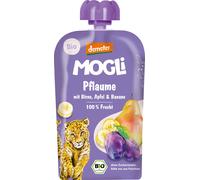 Mogli Puré de Frutas Bio en Bolsitas - Ciruela y Pera - 100 g Mogli