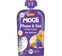 Mogli Puré de Frutas Bio en Bolsitas - Ciruelas de Invierno con Canela, Edición del Invierno - 100 g Mogli