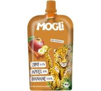Mogli Puré de Frutas Bio en Bolsitas - Manzana y Canela - 120 g Mogli