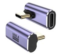 MOGOOD Adaptador USB C 90° 100W 40Gbps 8K ALU 3 Paq Muy Compacto y Versátil