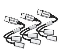MOGOOD Adaptador USB C a USB C Hembra Cable Y Splitter (No para Monitor) Macho a 2 Hembra Convertidor Doble Puerto Hub Split para Portátil