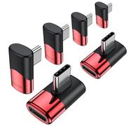 MOGOOD Adaptador USB-C ángulo de 90 Grados (Paquete de 2), USB C Adaptador de ángulo de 90 Grados Tipo C Adaptador de Transferencia de Datos Compatible con MacBook Pro,iPad Pro,Teléfonos,Nintendo