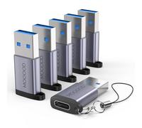MOGOOD Adaptador USB C Hembra a USB Macho 3.0, USB C Hembra a Tipo A USB Macho Adaptador para Carga Rápida y Sincronización de Datos, para Apple Magsafe Watch 7/8 Compatible con iPhone iWatch AirPods