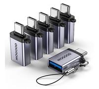 MOGOOD Adaptador USB C Macho a USB 3.0 Hembra, Adaptador USB a USB C OTG convertidor Compatible con MacBook Pro, Chromebook, Pixelbook, Microsoft Surface Go, Samsung Galaxy S20 S21 S22 Pixel
