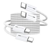 MOGOOD Cable C USB , 2 60W 2m, cable de carga rápida USB C a USB c, cable de carga rápida de nylon blanco. adecuado para iPhone 15 / 15 Pro / 15 pro max, Samsung Galaxy S23 / s22, switch, LG v20,etc.