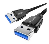 MOGOOD Cable USB 3.0 A a A, extensor USB de doble extremo 3M para carcasas de disco duro, reproductores de DVD