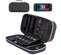 MOGOOD Funda Compatible con Nintendo Switch 2, con 8 Ranuras para Cartuchos de Juegos, Admite la Consola Nintendo Switch 2 y Varios Accesorios.