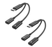 MOGOOD Splitter USB-C 1a2, 480Mbps, 60W PD, 2 Ud, Carga, Muy Compacto
