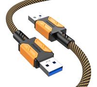 MOGOOD USB 3.0 Cable de Supervelocidad USB A Macho a A Macho 3M, Tipo A a Tipo A Extensores USB Compatible con Disco Duro, Ordenador Portátil, Monitor, Cámara, y más