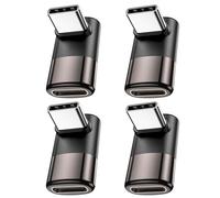 MOGOOD USB C 90 Grados Adaptador C Macho a C Hembra USB C Extender Adaptador Tipo-C de transmisión de Datos PD100W de Carga rápida y 8K@60Hz de Paso de vídeo para Accesorios de la Cubierta de Vapor