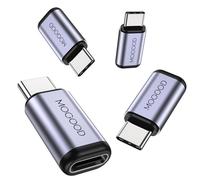 MOGOOD USB C Adaptador masculino a femenino, admite 100W de carga rápida de 40GBps transferencia de datos 8K@60Hz Salida de video para USB4,Thunderbolt 4/3,computadora portátil,muelle de vapor,tableta