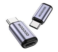 MOGOOD USB C Adaptador masculino a femenino, admite 100W de carga rápida de 40GBps transferencia de datos 8K@60Hz Salida de video para USB4,Thunderbolt 4/3,computadora portátil,muelle de vapor,tableta