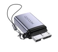 MOGOOD USB C Hembra a Micro B Macho Adaptador de Carga de Datos, Micro B a USB C Convertidor de Carga de Datos Adaptador para Disco Duro Externo SSD, Cámara Digital, Teléfono (1 Pack)