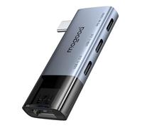 MOGOOD USB C Hub, USB3.0 5Gbps, 100W PD, Adaptadores Multipuerto Tipo C, Splitter USB C para Computadoras Portátiles, Soporte Macbook, Chromebook