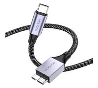 MOGOOD USB C Macho a Micro B Cable(2M), Micro B a USB3.0 C Macho Cable, USB C a Micro B Cable de Disco Duro Compatible con Toshiba,Seagate,WD Disco Duro Externo,Galaxy S8/S9/S12, Etc