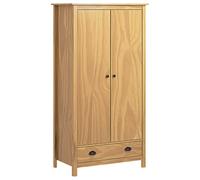 Mogou Armario de 2 Puertas, Armarios Dormitorio Juvenil, Armario Ropero, Dormitorios Juveniles Completos, Hill Range Madera Maciza Pino 89x50x170cm