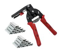 MOGOULUA Hog Juego de Alicates para Jaula de Mascotas 1200 unidades Pinzas para Cercas Anillos de Clip Pinzas Automáticas para Colchones Sofás Vallas Jaulas para Herramienta de Instalación(rojo)