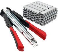 MOGOULUA Juego de alicates para jaula de mascotas de Hog con 2500 unidades de alicate para vallas, anillos de tipo C, clip automático, alicates para vallas, jaulas, herramientas de instalación