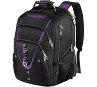 Mogplof Mochila extragrande para laptop para mujeres y hombres, Purple, 18.4 inch, Viajes, negocios, escuela, al aire libre, moda