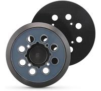 MOGRQAP 2 almohadillas de lijado de 125 mm para Dewalt, 8 agujeros, 4 orificios para tornillos, gancho y bucle, disco de apoyo de repuesto, disco de lijado para lijadora excéntrica Dewalt Dwe6421