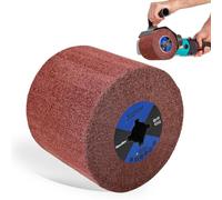 MOGRQAP Cepillo de Rodillo de Lijado Grano 240, Cepillo de Lijado de Nailon Manguitos Lijadores Rodillo de Satén para Esmerilado y Satinado - 120 x 100 x 19 mm