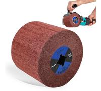 MOGRQAP Cepillo de Rodillo de Lijado Grano 320, Cepillo de Lijado de Nailon Manguitos Lijadores Rodillo de Satén para Esmerilado y Satinado - 120 x 100 x 19 mm