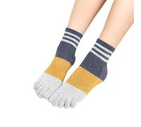 MOGSA Calcetines para mujer, 5 unidades, de algodón, con cinco dedos, transpirables, suaves, cortos